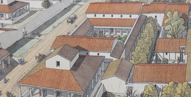 La domus de Macrinus et le temple 4